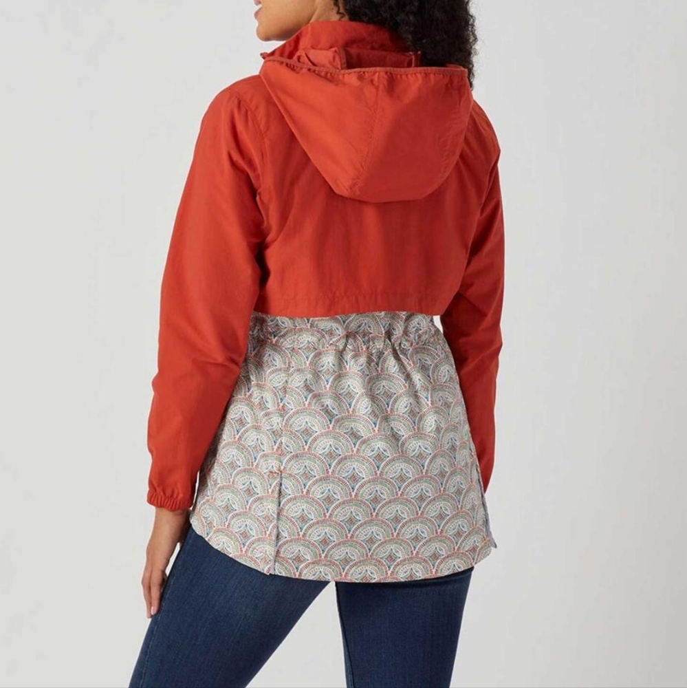 Duluth Trading Co. Go-Go Coat Women’s XL Orange Hooded Jacket Lightweight